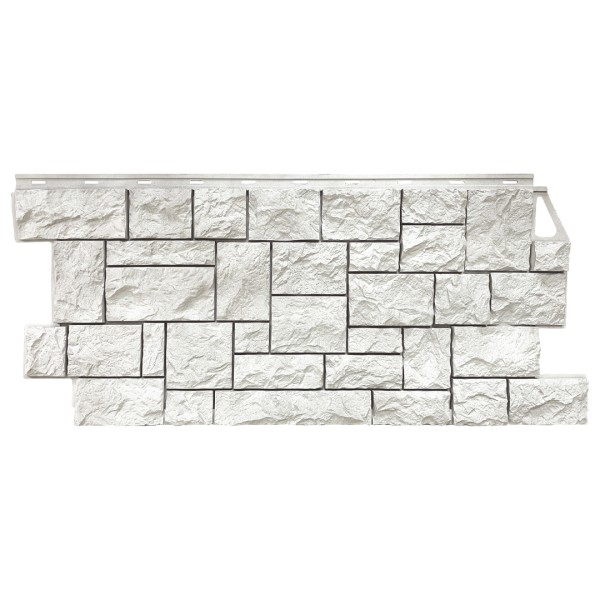 Фасадная панель FineBer, Камень Дикий, Жемчужный купить в Москве