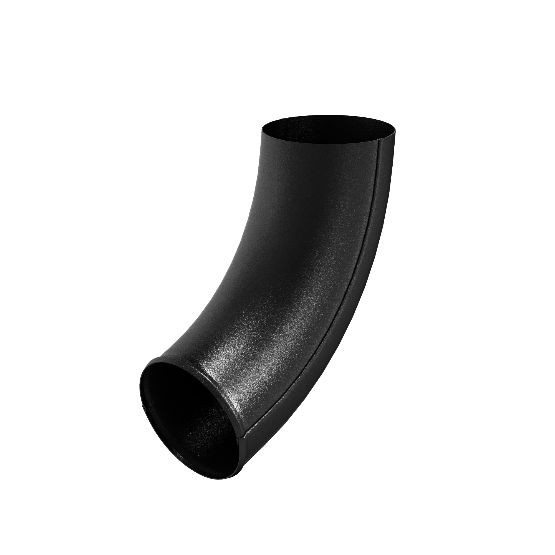 Водосток Aquasistem, система 125x90 - Отвод трубы RAL 9005 Чёрный купить в Москве