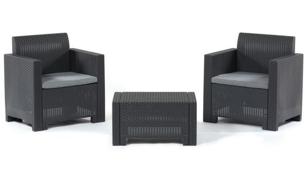 Комплект мебели Set Nebraska Terrace (2 кресла и кофейный столик) Венге купить в Москве