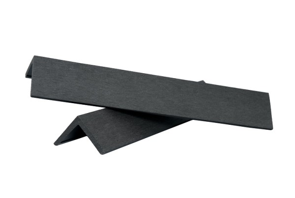 Уголок ДПК завершающий шлифованный SINGARAJA чёрный купить в Москве