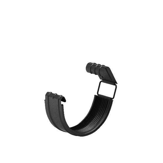 Водосток Aquasistem, система 125x90 - Соединитель желоба с резиновым уплотнителем RAL 9005 Чёрный купить в Москве