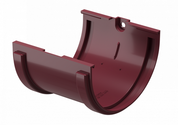 Соединитель желобов ПВХ Docke STANDART красный купить в Москве