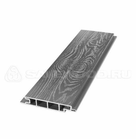 Террасная доска из ДПК SW Padus тангенциальный распил «SaveWood» пепельный купить в Москве
