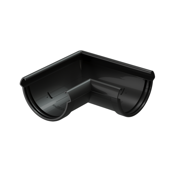 Угол желоба 90° Docke Lux ПВХ - Карбон купить в Москве