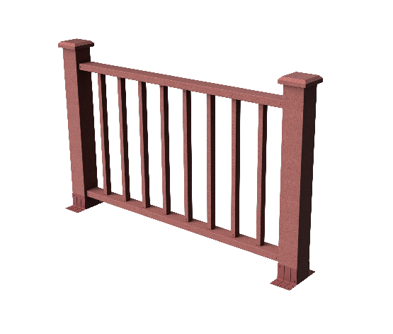 Ограждения декоративное ДПК GRINDERDECO Альма 1500 со скрытым крепежом мербау купить в Москве