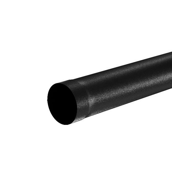 Водосток Aquasistem, система 125x90 - Труба водосточная 1.00м RAL 9005 Чёрный купить в Москве