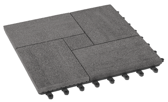 Модульный паркет ДПК GRINDERDECO Люкс 7 Серый базальт купить в Москве