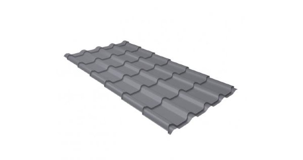 Металлочерепица камея 0,5 Satin RAL 7004 сигнальный серый купить в Москве