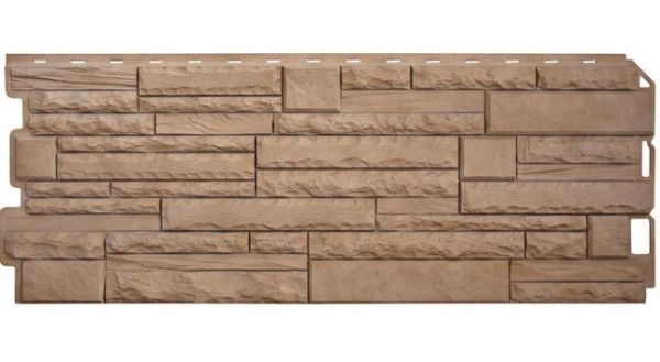 Фасадная панель Альта-Профиль Скалистый камень ЭКО Бежевый купить в Москве