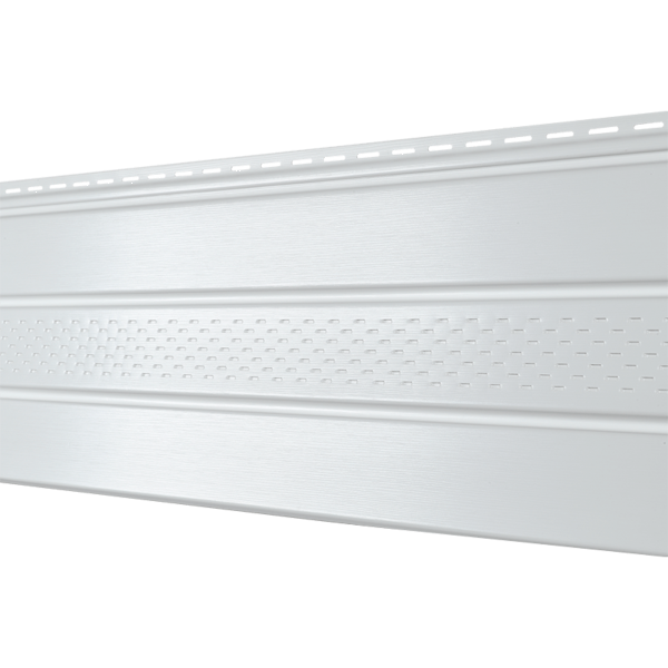 Софит Ю-Пласт PRO Классический перфорация по центру, белый купить в Москве