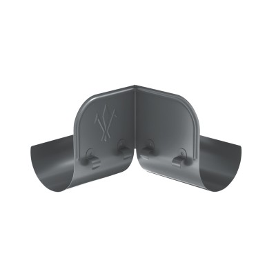 Водосток Aquasistem, система 150x100 - Ограничитель перелива угловой RR 23 Маренго