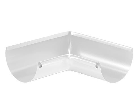 Водосток Aquasistem, система 125x90 - Угол желоба, внутренний 90° RAL 9003 Белый купить в Москве