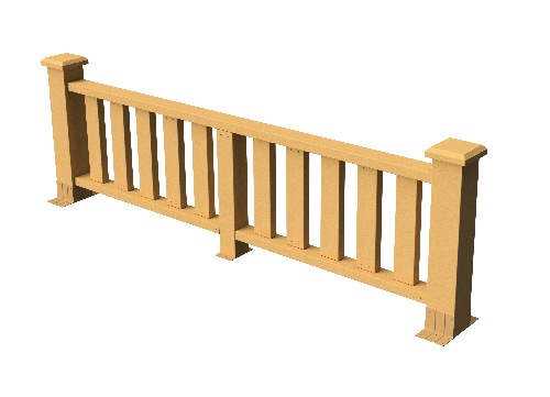 Ограждения декоративное ДПК GRINDERDECO  Эрес песчаник купить в Москве