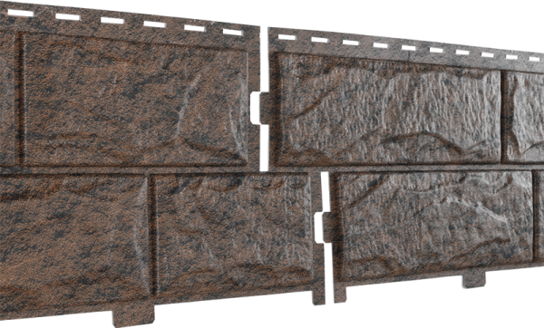 Фасадная панель Ю-Пласт Стоун-хаус камень жженый (двойной замок) купить в Москве