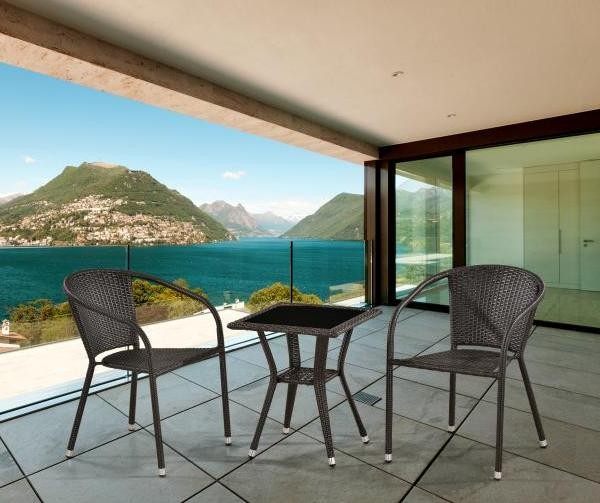 Комплект плетеной мебели AFINA из иск. ротанга T25A/Y137C-W53 Brown 2Pcs купить в Москве