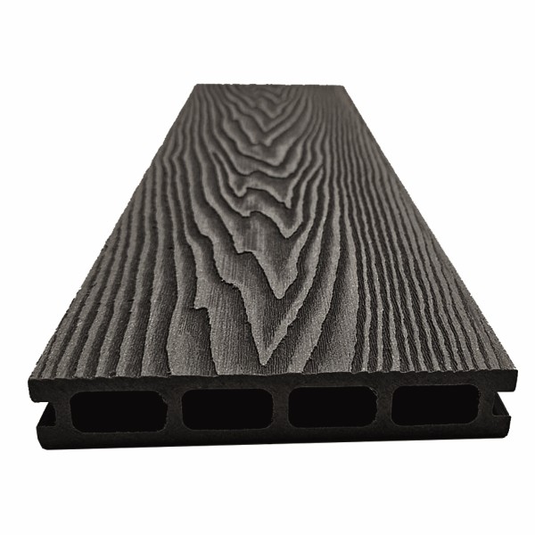 Террасная доская ДПК NanoWood Double 3D Антрацит купить в Москве