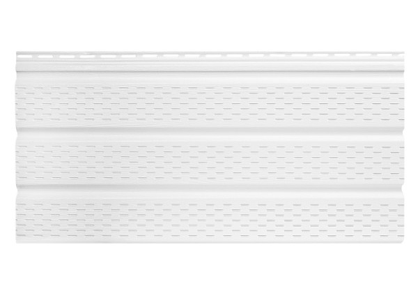 Софит к сайдингу ПЕРФОРИРОВАННЫЙ TECOS БЕЛЫЙ купить в Москве