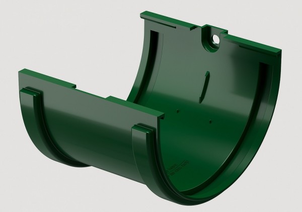 Соединитель желобов ПВХ Docke STANDART зеленый купить в Москве