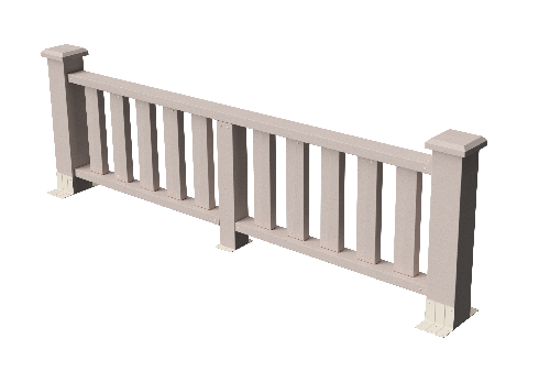 Ограждения декоративное ДПК GRINDERDECO Эрес выбеленый дуб купить в Москве