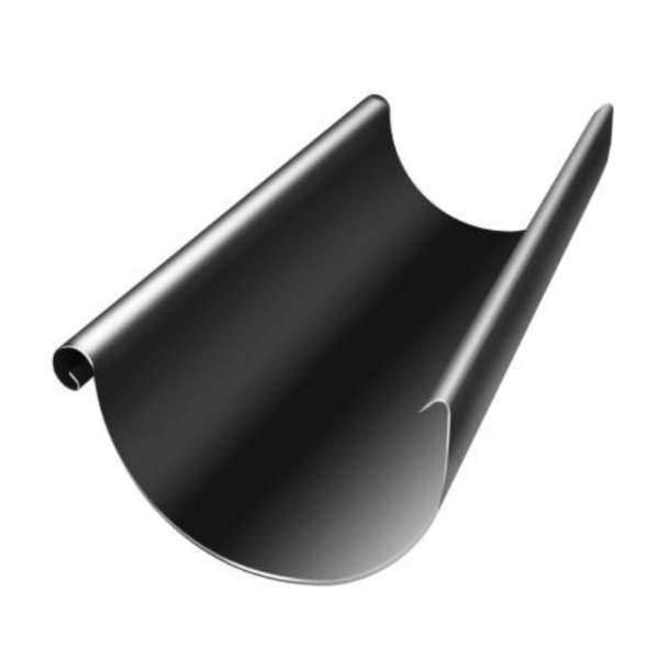 Водосток Grand Line 125x90 – Желоб 3м RAL 9005 купить в Москве