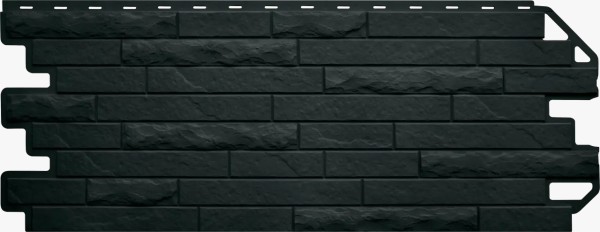 Фасадная панель Цокольный сайдинг Альта-профиль Кирпич-Антик ЭКО Графит купить в Москве