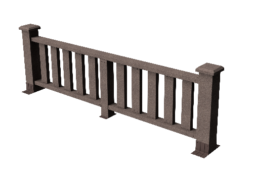 Ограждения декоративное ДПК GRINDERDECO Эрес венге купить в Москве