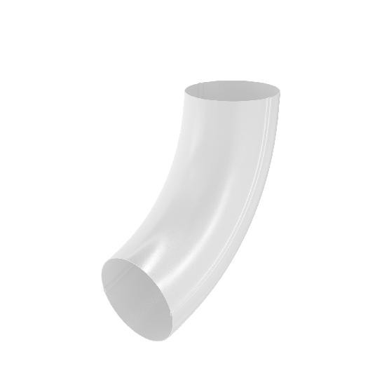 Водосток Aquasistem, система 125x90 - Колено трубы RR 20 Белый купить в Москве