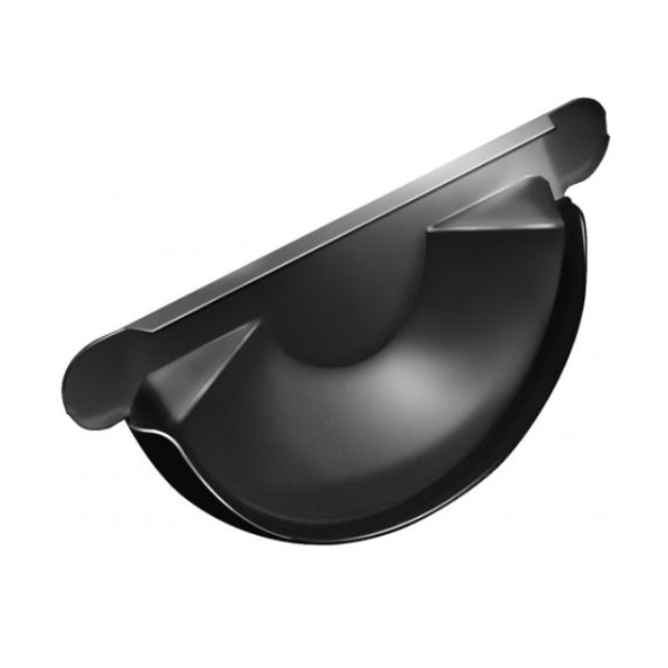 Водосток Grand Line 125x90 – Заглушка желоба RAL 9005 купить в Москве