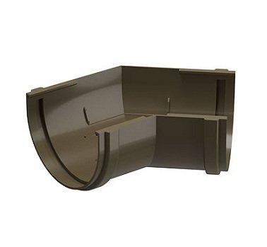 Угол желоба 135˚ Docke Premium ПВХ - Каштан купить в Москве