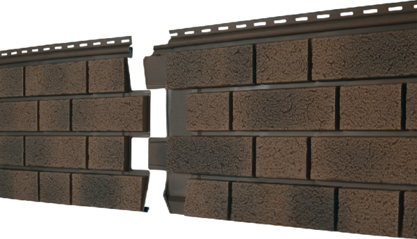 Фасадная панель Ю-пласт Стоун Хаус S-Lock Клинкер Балтик магма купить в Москве