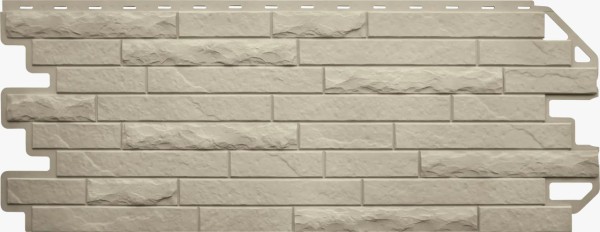 Фасадная панель Цокольный сайдинг Альта-профиль Кирпич-Антик ЭКО Кремовый купить в Москве