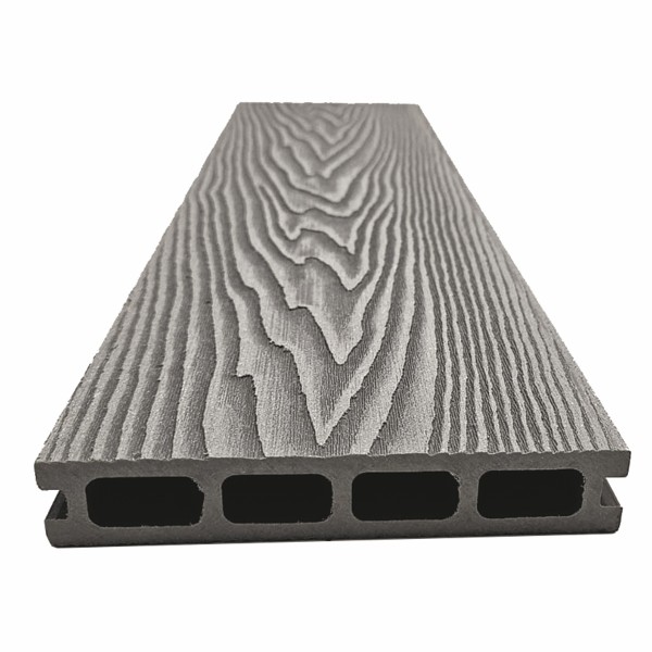 Террасная доская ДПК NanoWood Double 3D Серый купить в Москве