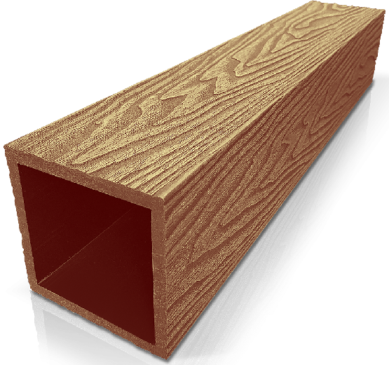 Столб ДПК 3D GardenParkett фактура дерева Бук купить в Москве