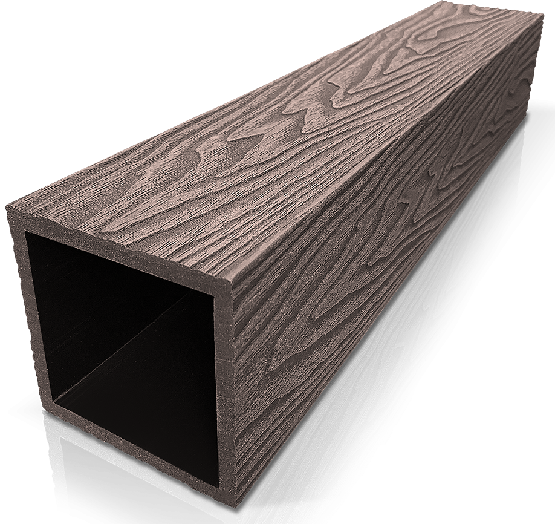 Столб ДПК 3D GardenParkett фактура дерева Венге купить в Москве