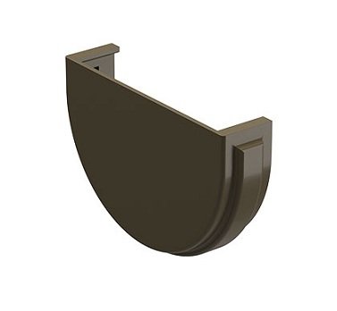 Заглушка желоба Docke Premium ПВХ - Каштан купить в Москве