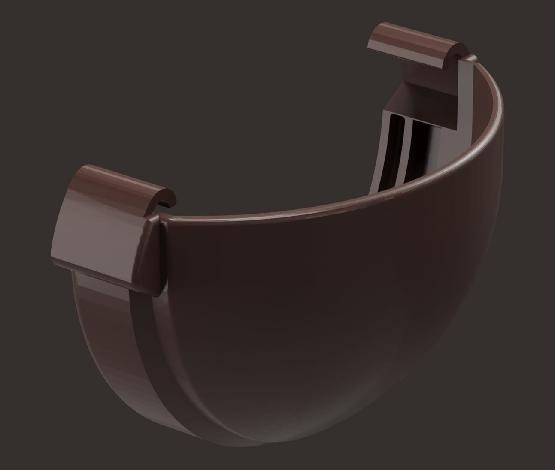 Заглушка желоба Docke Lux ПВХ - Шоколад купить в Москве