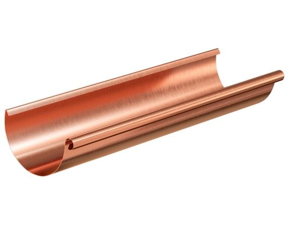 Водосток Aquasistem, система 150/100 - Желоб водосточный медный 3 метра купить в Москве