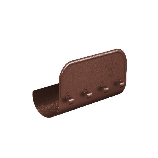 Водосток Aquasistem, Система 150/100 - Ограничитель перелива прямой RAL 8017 Коричневый matt купить в Москве