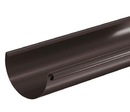 Водосток Aquasistem, система 150/100 - Водосточный желоб 3.00м RR 32 Тёмно Коричневый купить в Москве