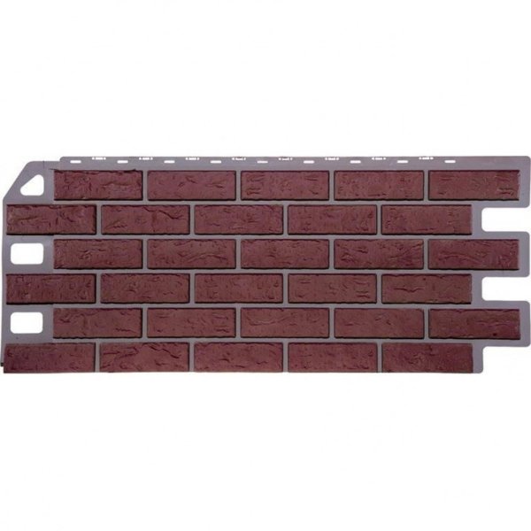 Фасадная панель FineBer, Кирпич, Красный купить в Москве
