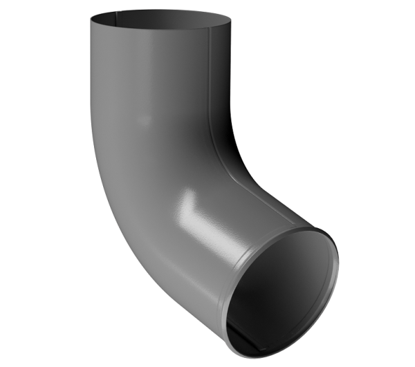 Отвод трубы D90 Döcke STAL PREMIUM Графит, (RAL 7024) купить в Москве