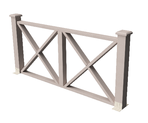 Ограждения декоративное ДПК GRINDERDECO Тауэр выбеленый дуб купить в Москве