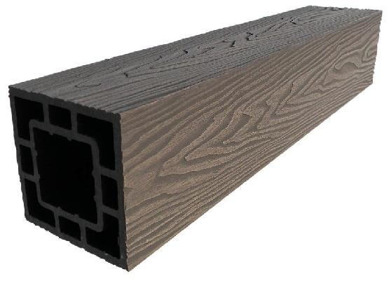 Столб опорный ДПК 3D GardenParkett фактура дерева Венге купить в Москве