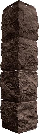 Угол наружный Альта-Профиль Туф ЭКО Коричневый купить в Москве