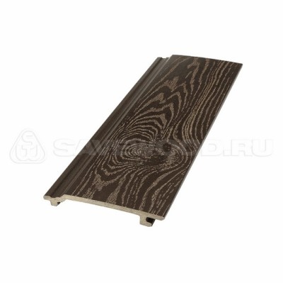 Сайдинг из дпк savewood sw-sorbus тангенциальный распил темно-коричневый