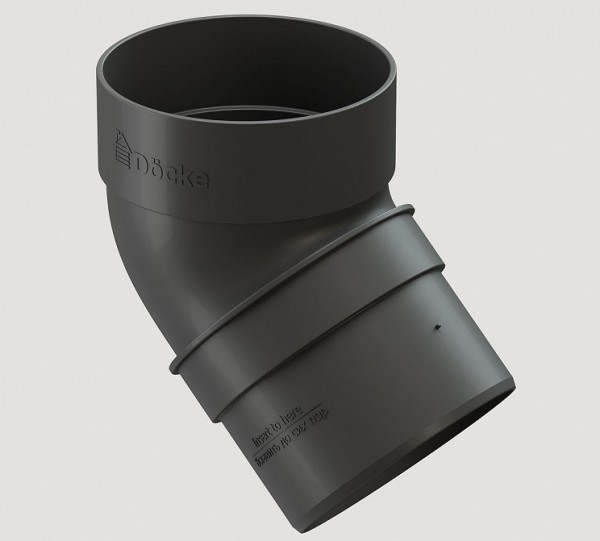 Колено 45˚ПВХ Docke STANDART серый купить в Москве