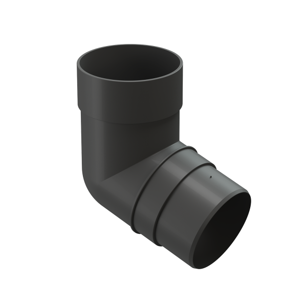 Колено 72˚ для водосточной трубы Docke Premium Графит купить в Москве