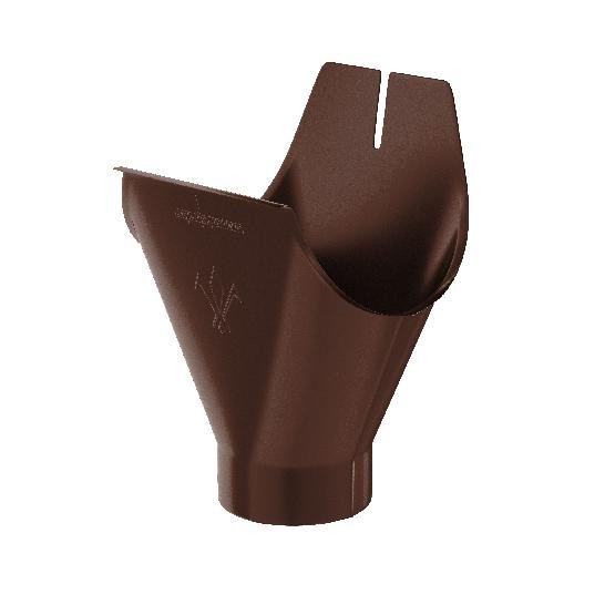 Водосток Aquasistem, система 125x90 - Воронка желоба RAL 8017 Коричневый купить в Москве