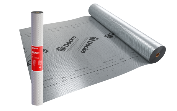 Пароизоляционная пленка c теплоотражающим слоем Docke, BR 90 купить в Москве
