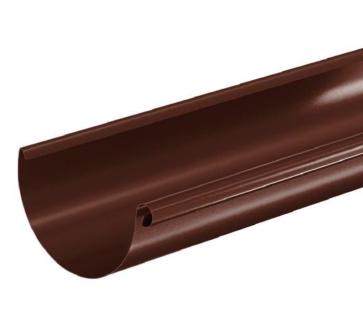 Водосток Aquasistem, система 125x90 - Водосточный желоб 3.00м RAL 8017 Коричневый купить в Москве